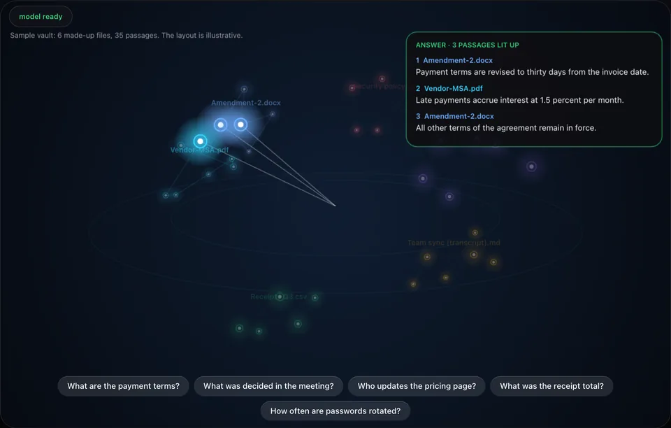 Screenshot of the Holo atlas demo