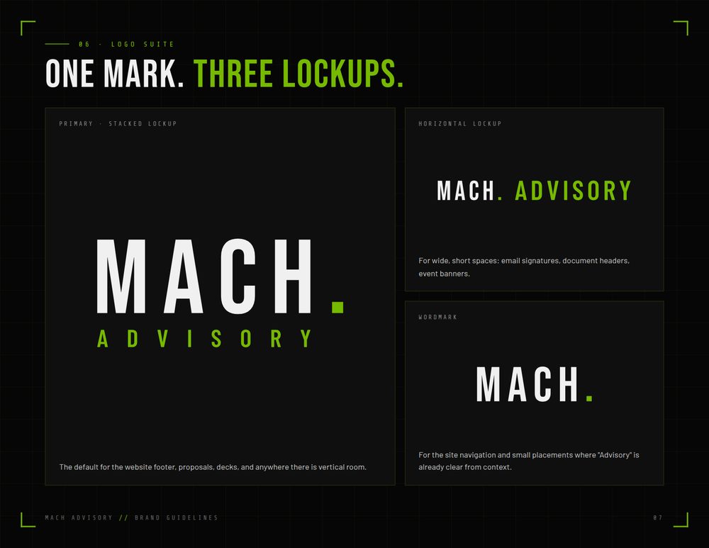 Logo lockups page