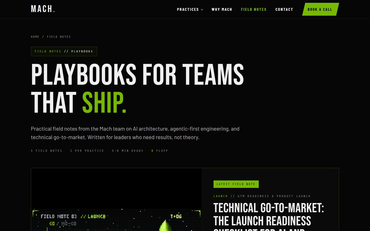 Field Notes blog index