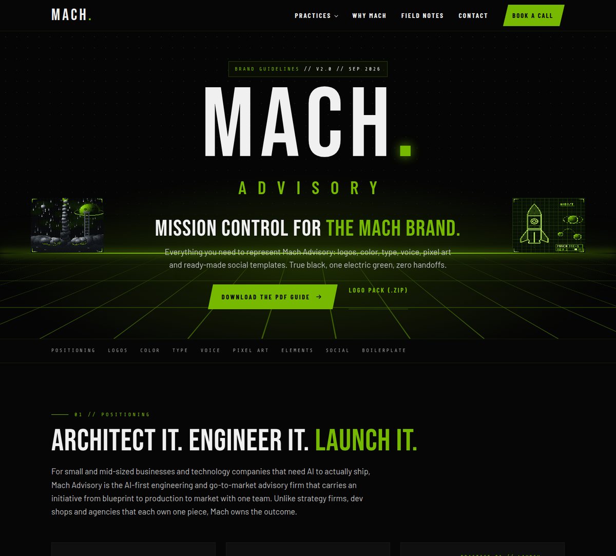 Brand guidelines page