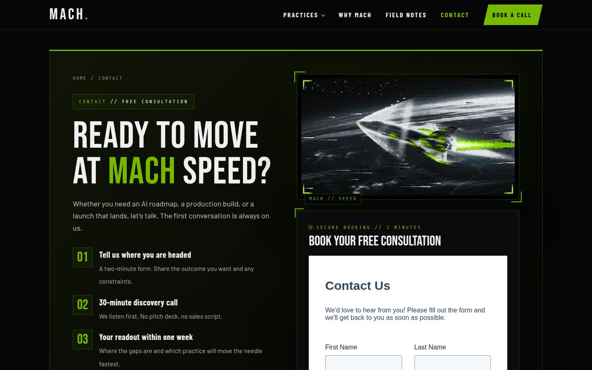 Contact page
